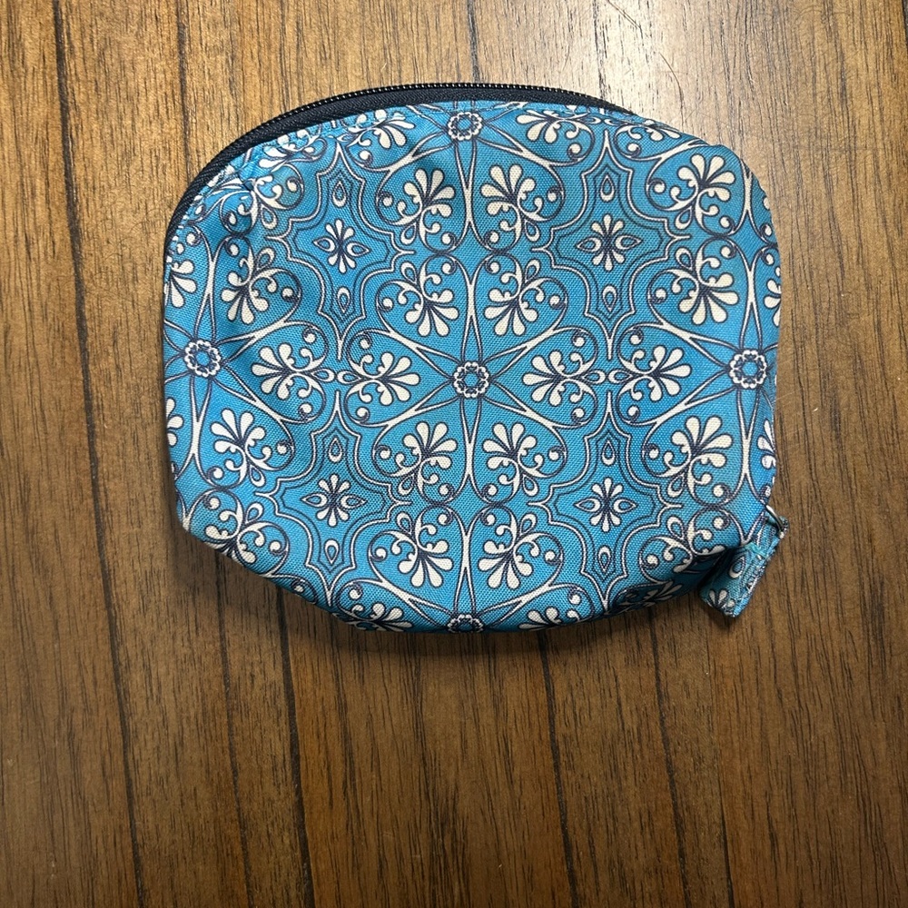 Blue Allegro Patterned Pouch